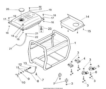 Part Location Diagram of 102395GS Briggs and Stratton Decal ac triangle
